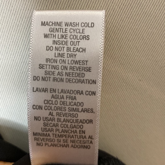 Olsenboye A Gorgeous Black Sheer Button Down Blouse with Faux Leather - Size: S - Picture 12 of 15